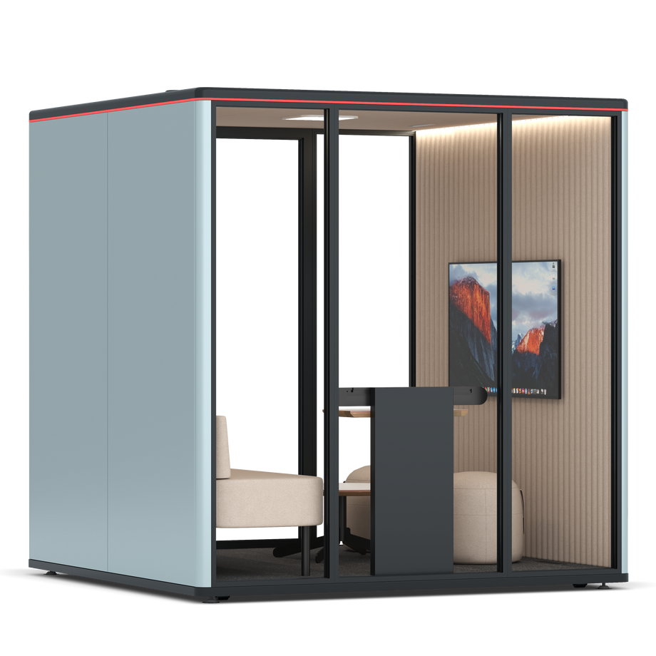 Omni Seis Lounge / RAL Grey Blue / #a18e7e
