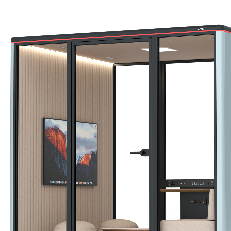 Omni Seis Lounge / RAL Grey Blue / #a18e7e