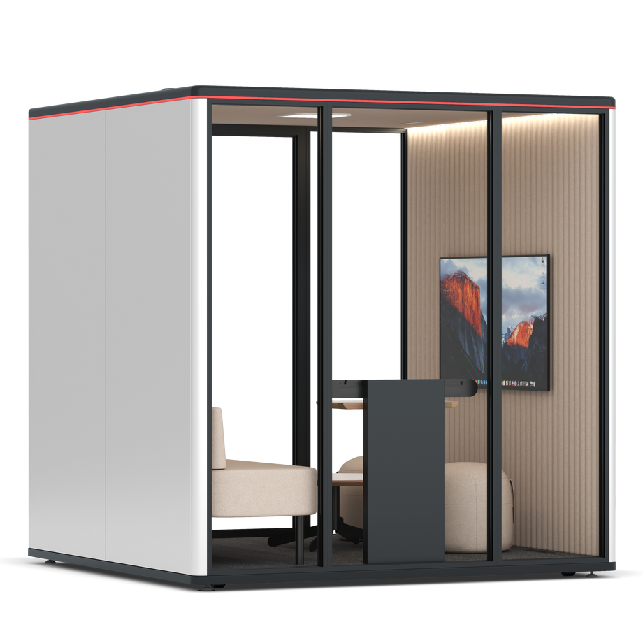 Omni Seis Lounge / WhiteRAL Pure White / #a18e7e