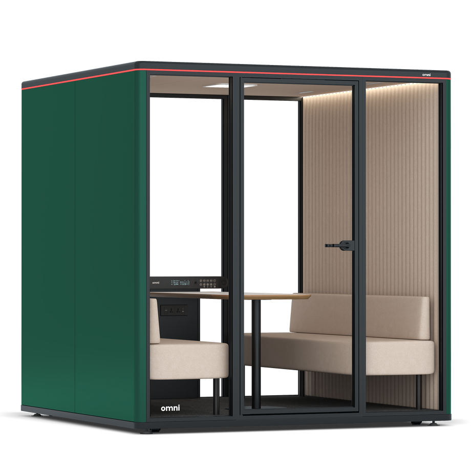 Omni Seis Sofá / RAL Moss Green / #a18e7e