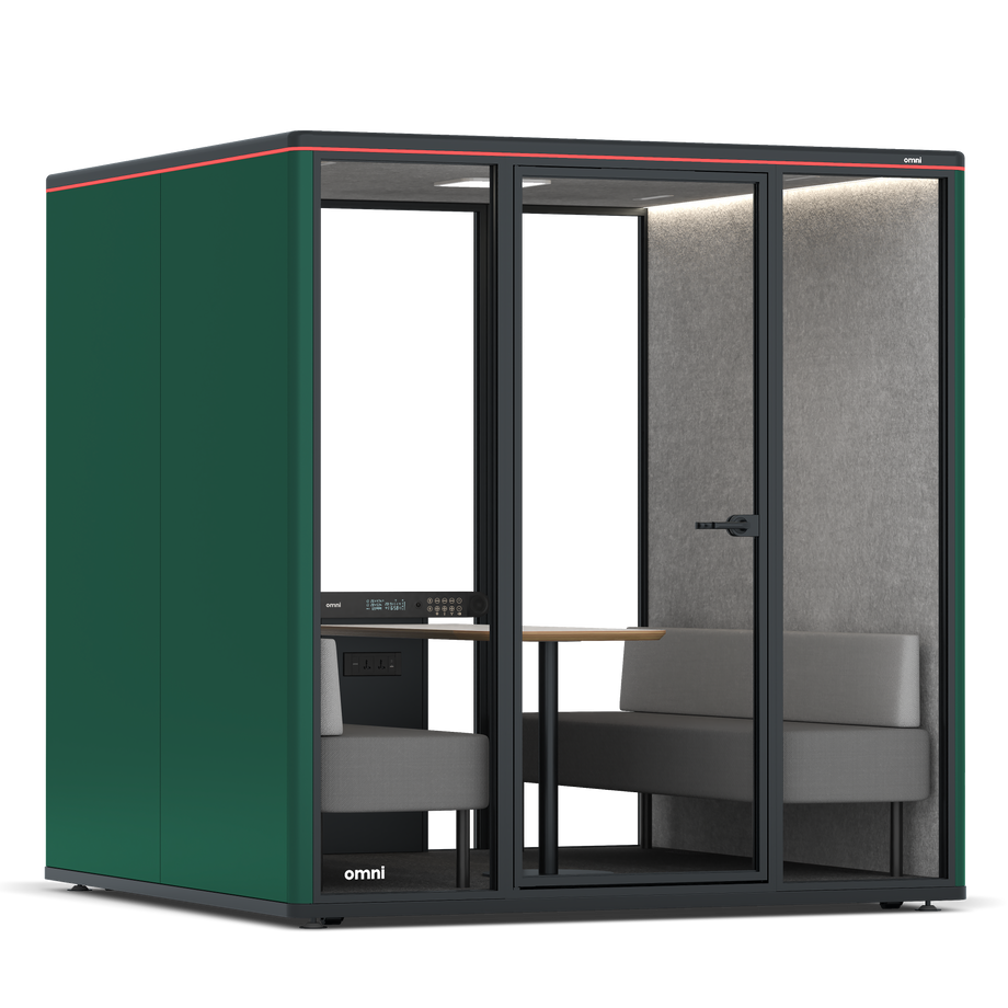 Omni Seis Sofá / RAL Moss Green / #a49f98