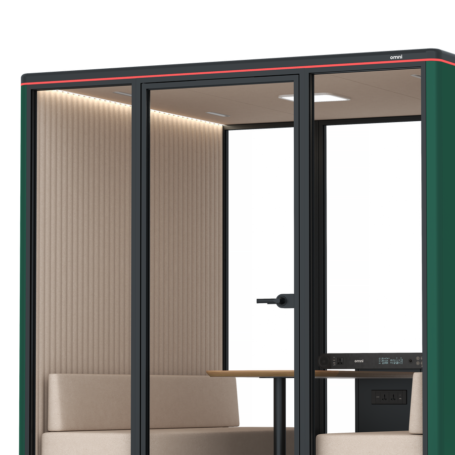Omni Seis Sofá / RAL Moss Green / #a18e7e