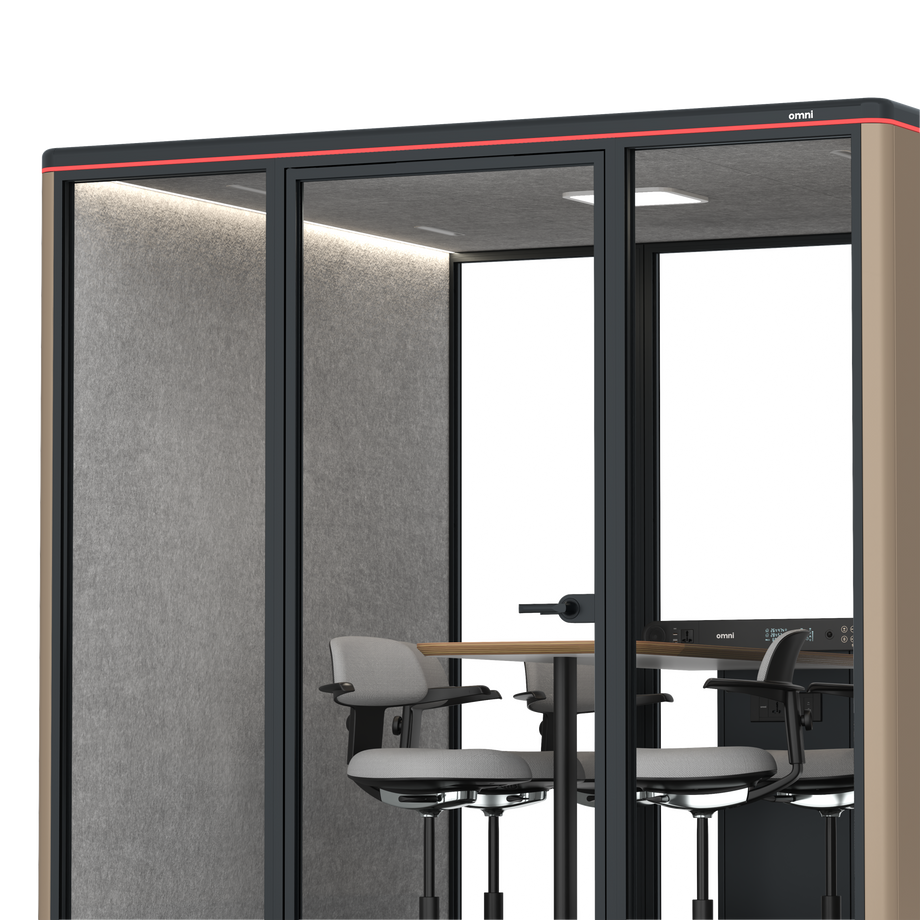 Omni Seis Mesa de Reunião de Balcão / RAL Grey Beige / #a49f98