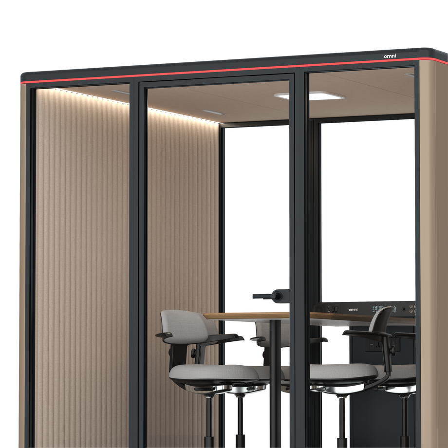 Omni Seis Mesa de Reunião de Balcão / RAL Grey Beige / #a18e7e