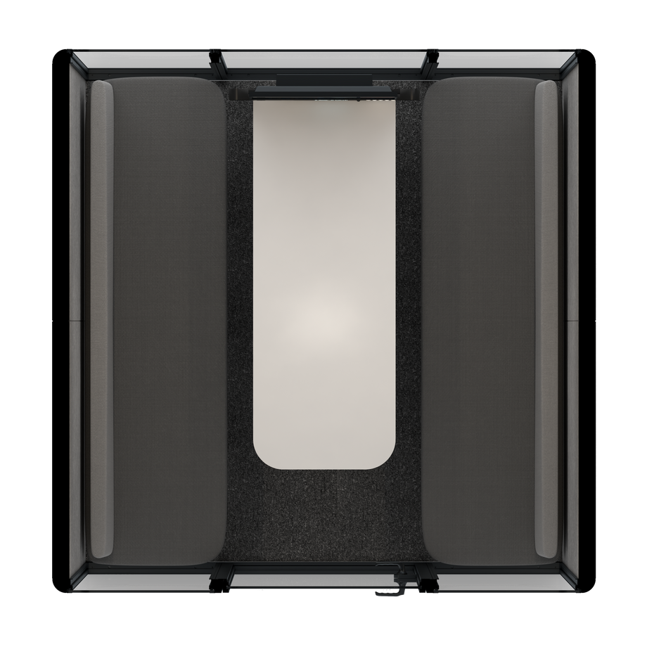 Omni Seis Sofá (+ Suporte para Monitor) / RAL Grey Blue / #a49f98