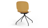 Aarhus Eiffel Chair by Quell Design – a modern Scandinavian-style chair in ginger with a sculpted polypropylene shell and iconic “Eiffel” steel rod base in powder-coated finish. The contoured ergonomic seat and minimalist frame combine strength, elegance, and everyday functionality for contemporary dining, task, or educational spaces.