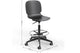 A black Aarhus Swivel Counter Stool with dimensions indicated on a white background. The dimensions are width 490mm, depth 480mm, and height 1000mm.