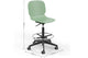 A morandi green Aarhus Swivel Counter Stool with dimensions indicated on a white background. The dimensions are width 490mm, depth 480mm, and height 1000mm.