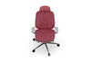 The Billy Office Chair is an ergonomic mesh office task chair featuring an adjustable headrest, adjustable armrests and a contoured supportive backrest for improved posture and comfort. It includes breathable high-tension mesh upholstery for enhanced airflow and a seamless chrome cast aluminium five-star base with smooth-rolling castors , shown on a white background.