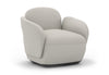 Byorne Armchair upholstered in premium fabric, available in dusty teal, dark grey and pebble grey, featuring generous proportions for lasting comfort and a refined, modern silhouette. Built with a welded steel internal frame and moulded foam cushioning for durability and support, it is finished with injection moulded nylon legs and designed to integrate seamlessly into flexible modular seating layouts.