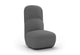 Byorne High Back Sofa Module shown in dusty teal, dark grey and pebble grey upholstery, featuring an elevated backrest that creates privacy and visual structure within modern interiors. Designed as part of a modular seating system, the unit includes durable commercial-grade fabric with strong abrasion resistance and colour fastness, high-density moulded foam for lasting comfort, a built-in welded steel frame for stability and injection-moulded nylon legs. 