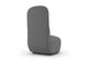 Byorne High Back Sofa Module shown in dusty teal, dark grey and pebble grey upholstery, featuring an elevated backrest that creates privacy and visual structure within modern interiors. Designed as part of a modular seating system, the unit includes durable commercial-grade fabric with strong abrasion resistance and colour fastness, high-density moulded foam for lasting comfort, a built-in welded steel frame for stability and injection-moulded nylon legs. 