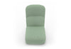 Byorne High Back Sofa Module shown in dusty teal, dark grey and pebble grey upholstery, featuring an elevated backrest that creates privacy and visual structure within modern interiors. Designed as part of a modular seating system, the unit includes durable commercial-grade fabric with strong abrasion resistance and colour fastness, high-density moulded foam for lasting comfort, a built-in welded steel frame for stability and injection-moulded nylon legs. 