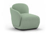 Byorne Low Back Sofa Module - Left Arm shown in dusty teal, dark grey and pebble grey upholstery, featuring a low-profile silhouette with plush cushioning and a supportive left arm rest. Designed for modular configurations or standalone use, the sofa offers a clean contemporary form suited to lounges, reception areas and hospitality interiors, combining compact proportions with comfortable seating and a refined modern aesthetic.