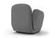 Byorne Low Back Sofa Module - Left Arm shown in dusty teal, dark grey and pebble grey upholstery, featuring a low-profile silhouette with plush cushioning and a supportive left arm rest. Designed for modular configurations or standalone use, the sofa offers a clean contemporary form suited to lounges, reception areas and hospitality interiors, combining compact proportions with comfortable seating and a refined modern aesthetic.