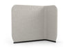Byorne High Back Privacy Panel upholstered in premium fabric, available in dusty teal, dark grey and pebble grey, designed to introduce calm spatial division in offices, lounges and collaborative environments. Featuring durable abrasion-resistant upholstery with strong colour fastness, a clean minimalist silhouette and acoustic comfort benefits, it integrates seamlessly with the Byorne modular system to create private nooks, focused work zones and cohesive modern seating layouts.