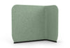 Byorne High Back Privacy Panel upholstered in premium fabric, available in dusty teal, dark grey and pebble grey, designed to introduce calm spatial division in offices, lounges and collaborative environments. Featuring durable abrasion-resistant upholstery with strong colour fastness, a clean minimalist silhouette and acoustic comfort benefits, it integrates seamlessly with the Byorne modular system to create private nooks, focused work zones and cohesive modern seating layouts.