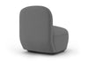 Byorne Low Back Sofa Module in dusty teal, dark grey and pebble grey finishes, featuring a sculpted low-profile silhouette with foam-moulded cushioning and durable linen fabric upholstery. Built on a welded steel internal frame for lasting support, this modular seating unit is designed to connect seamlessly with other Byorne components to create flexible lounge layouts for offices, reception spaces and contemporary hospitality interiors.