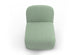 Byorne Low Back Sofa Module in dusty teal, dark grey and pebble grey finishes, featuring a sculpted low-profile silhouette with foam-moulded cushioning and durable linen fabric upholstery. Built on a welded steel internal frame for lasting support, this modular seating unit is designed to connect seamlessly with other Byorne components to create flexible lounge layouts for offices, reception spaces and contemporary hospitality interiors.