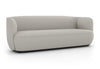 Byorne Sofa upholstered in soft fabric, available in dusty teal, dark grey and pebble grey, designed to create a warm and inviting seating experience in living rooms, lounges and open-plan spaces. Featuring high-density moulded foam cushioning for lasting comfort and shape retention, a welded steel internal frame for dependable strength and injection-moulded nylon legs for lightweight stability, it combines everyday durability with a clean, modern aesthetic suited to residential and commercial environments.