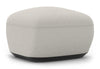 Byorne Low Back Stool in dusty teal, dark grey and pebble upholstery, featuring a compact sculpted form with a low contemporary profile. Built with high-density moulded foam and a welded steel internal frame for lasting comfort and structure, the stool is supported by injected-moulded nylon legs for stability. Designed to integrate seamlessly with other Byorne modular seating elements or function as a standalone piece in lounges, reception areas and modern hospitality interiors.