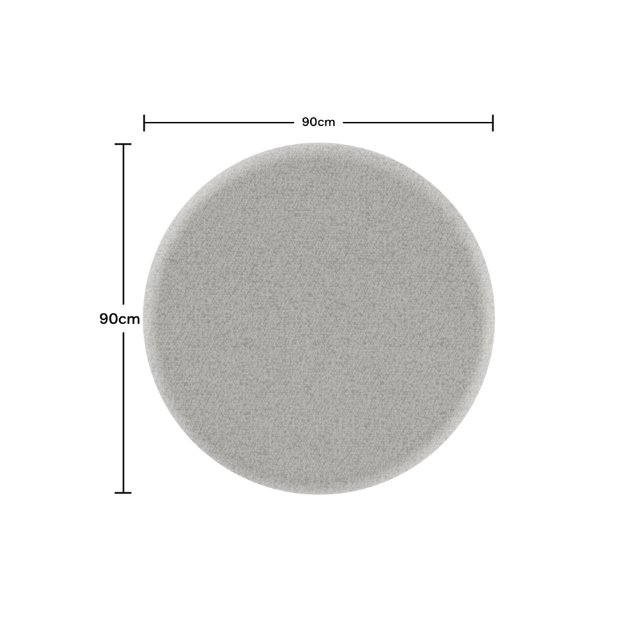 Acoustic Ceiling PanelPebble Grey / Round / 90cm by 90cm
