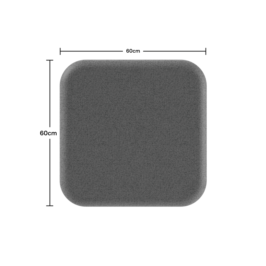 Acoustic Ceiling PanelDark Grey / Square / 60cm by 60cm