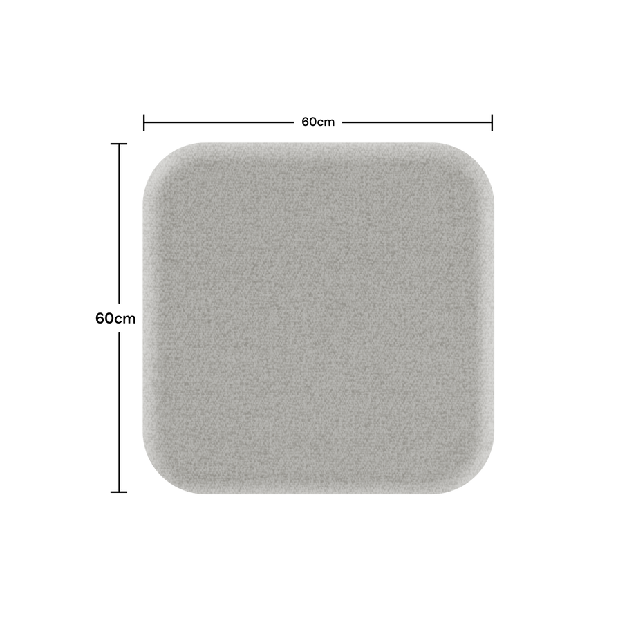 Acoustic Ceiling PanelPebble Grey / Square / 60cm by 60cm