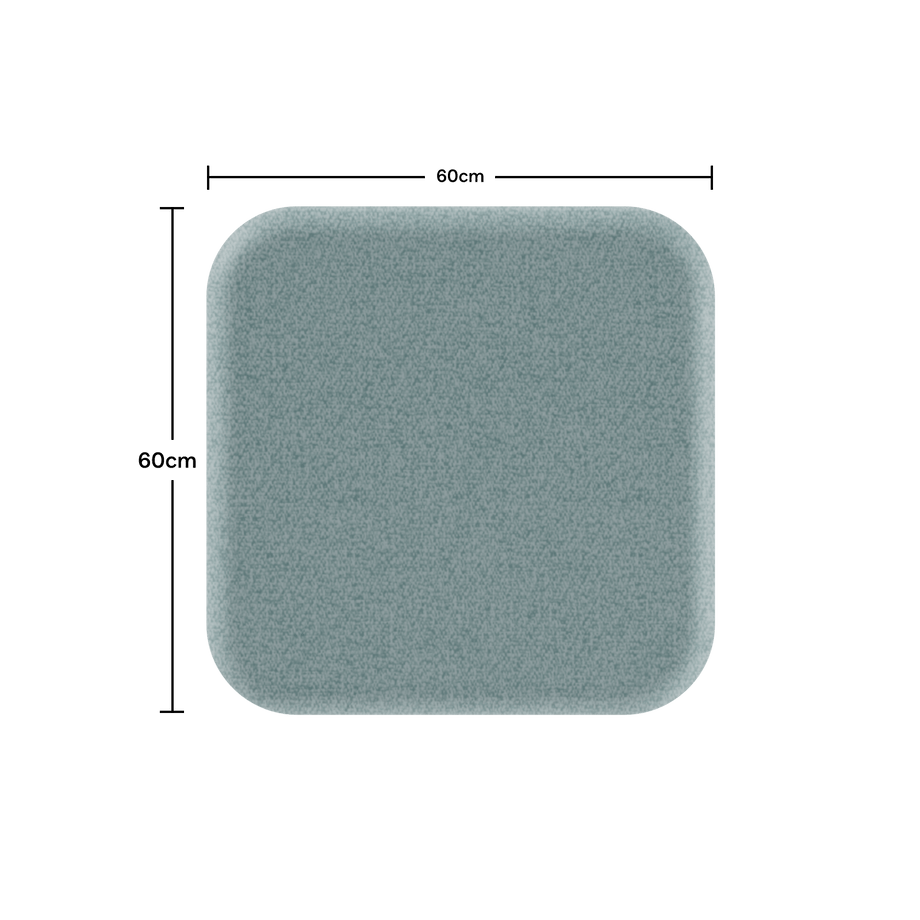 Acoustic Ceiling PanelTeal / Square / 60cm by 60cm