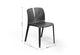 Emi Stackable Office Seating in black shown with dimensions (width 480mm x depth 530mm x height 770mm); modern PP and 25% fibreglass moulded chair designed for ergonomic, durable, and space-saving office seating.
