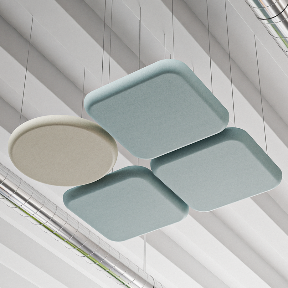 Folio Geometric Acoustic - Ceiling PanelBeige / Round / 60cm by 60cm