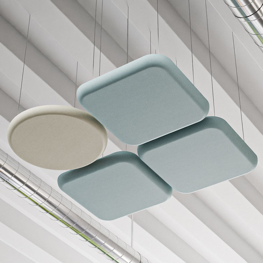 Acoustic Ceiling PanelTeal / Round / 60cm by 60cm