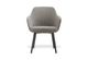 Keebu Four-Leg Chair in beige on a clean white background, featuring a moulded-foam seat and backrest with fabric upholstery and four black-painted steel legs. This modern dining and office side chair offers durable construction, comfortable seating and contemporary style ideal for commercial and residential interiors.