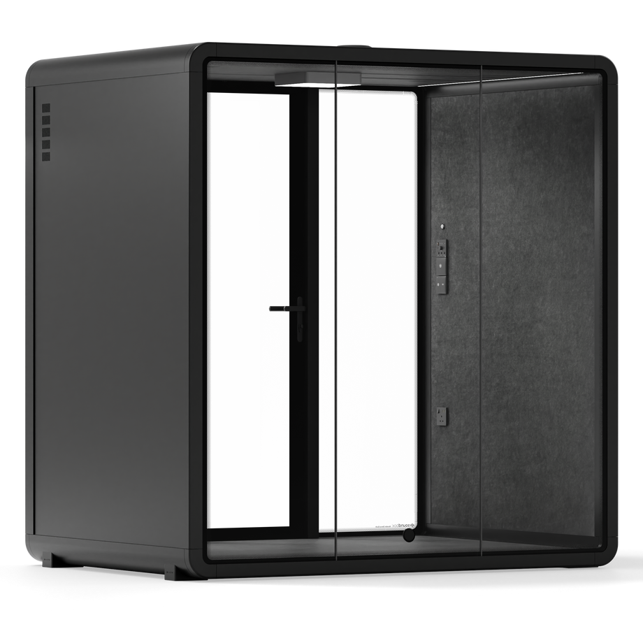 Quell+ - 4 Person Meeting BoothBlack / Dark Grey / No Furniture