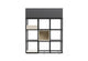 Maxi Office Biophilia Planter in black on a white background, featuring E0-grade MFC construction and a powder-coated steel frame; modern office planter with architectural lines designed for durable storage, workspace organisation and biophilic enhancement in contemporary commercial interiors.