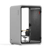 Quell - CoWorker - 1-2 Person Pod Sound Booth Sound Booth Store Light Grey Dark Gray Work Station + Designer Office Chair