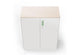 Moda Office Storage Cabinet shown on a white background. This modern storage cabinet features a durable electrostatic powder-coated surface, ABS handles, damping buffer hinges, a front lock, and a laminate top, providing stylish, secure, and functional storage for office and collaborative environments.