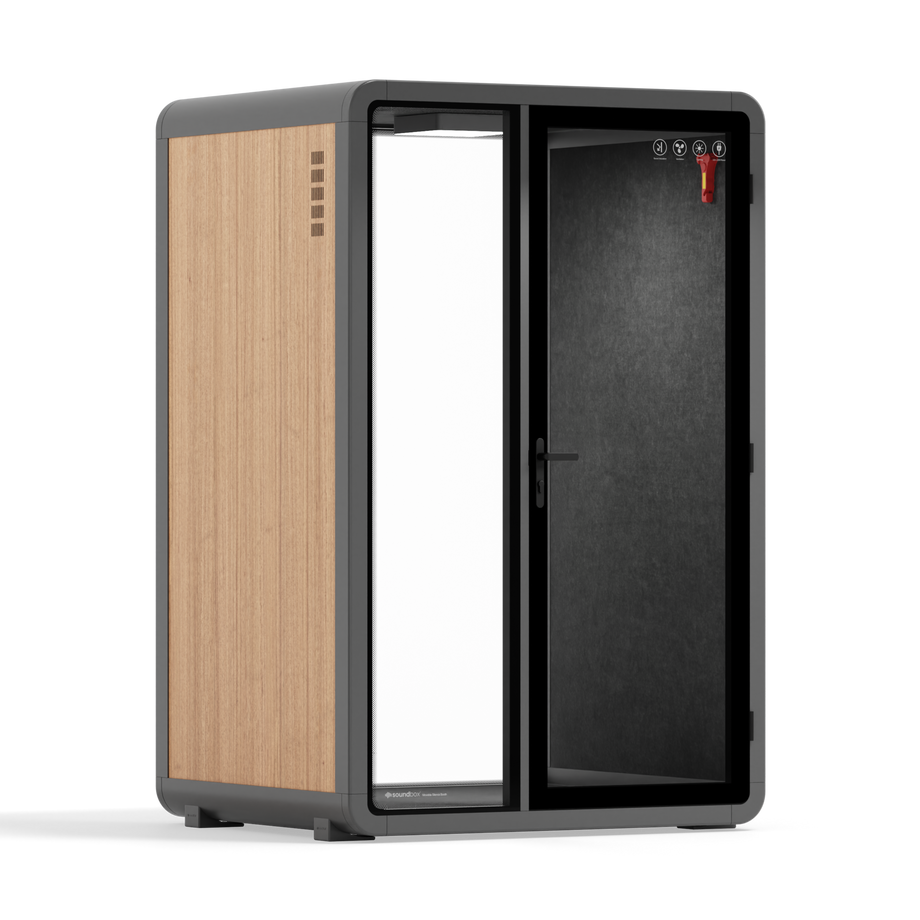 Quell+ - 2 Person PodWooden / Dark Gray / No Furniture