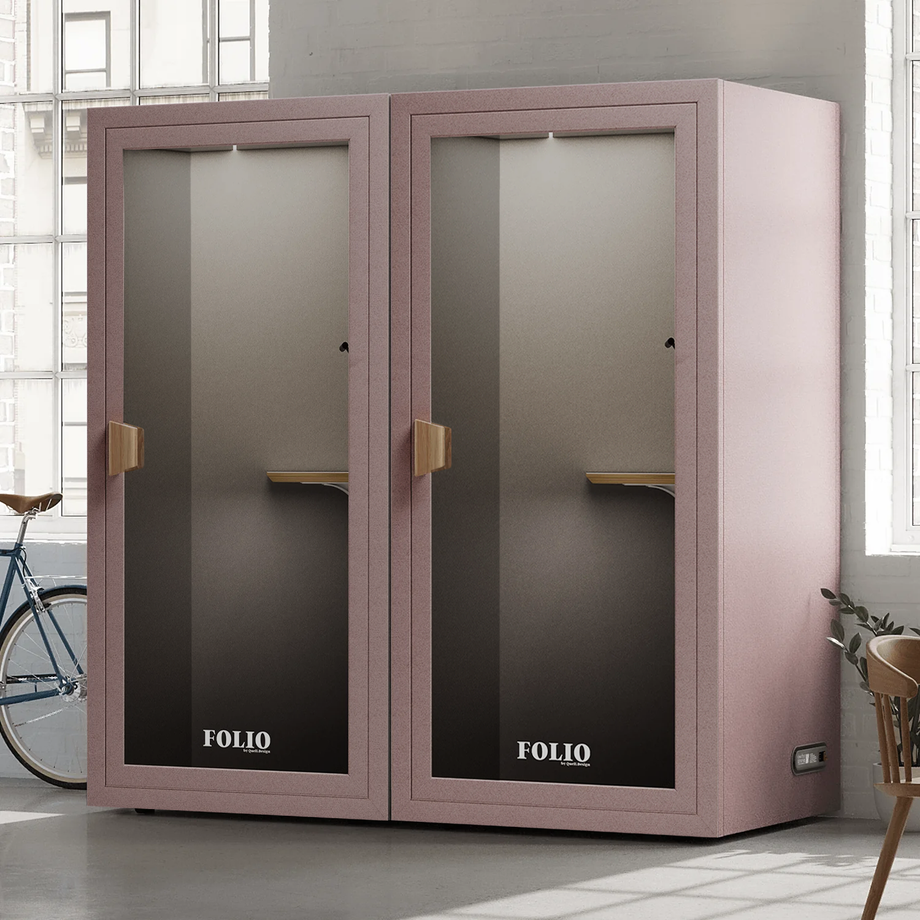 Office Phone Booth Folio - Stand UpFolio Blush / Furniture Set 1