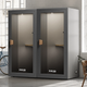 dark grey office phone booth folio stand up no stool soundbox store