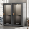 dark grey office phone booth folio stand up no stool soundbox store