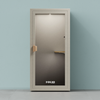 beige office phone booth folio stand up no stool soundbox store