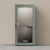 dusty teal office phone booth folio stand up no stool soundbox store