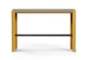 The Palma Long Counter Bench shown on a white background. This contemporary counter-height bench features a strong welded steel frame wrapped in high-resilience moulded foam and upholstered in durable linen fabric. Designed for ergonomic comfort and lasting style, it suits bar-height tables and collaborative or hospitality spaces with a refined modern aesthetic.
