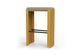 The Palma Compact Counter Bench shown on a white background. This modern bench features a slim welded steel frame with a light architectural profile and a moulded high-resilience foam seat upholstered in durable linen fabric. Designed for comfort and durability it brings refined style to workplaces, hospitality areas and collaborative spaces.