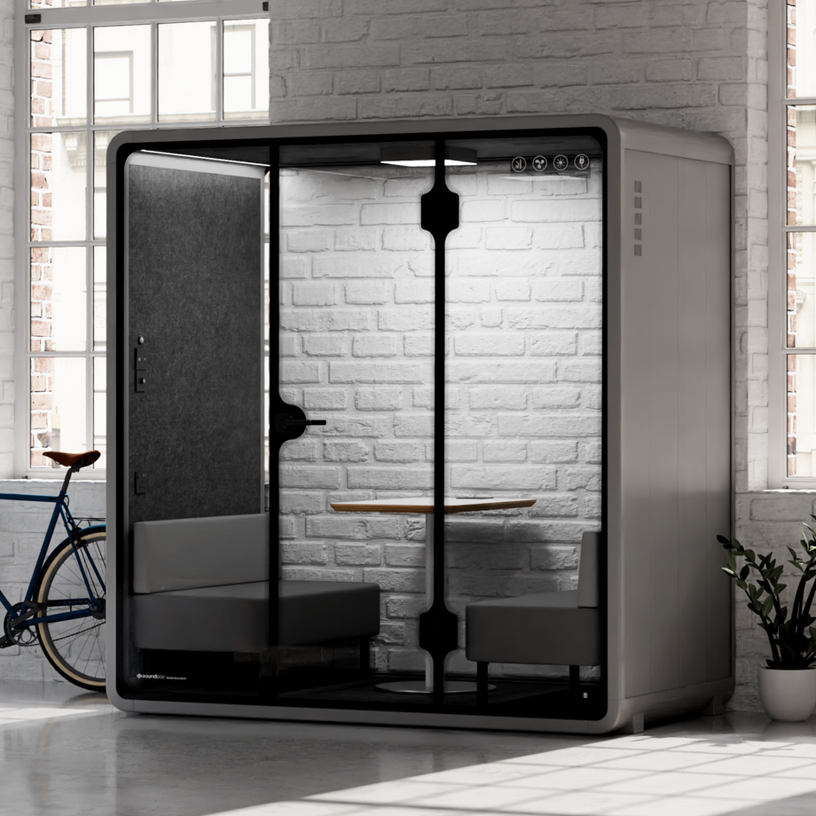 Quell Demi Booth 2+Light Grey / Dark Grey / Furniture Set 1