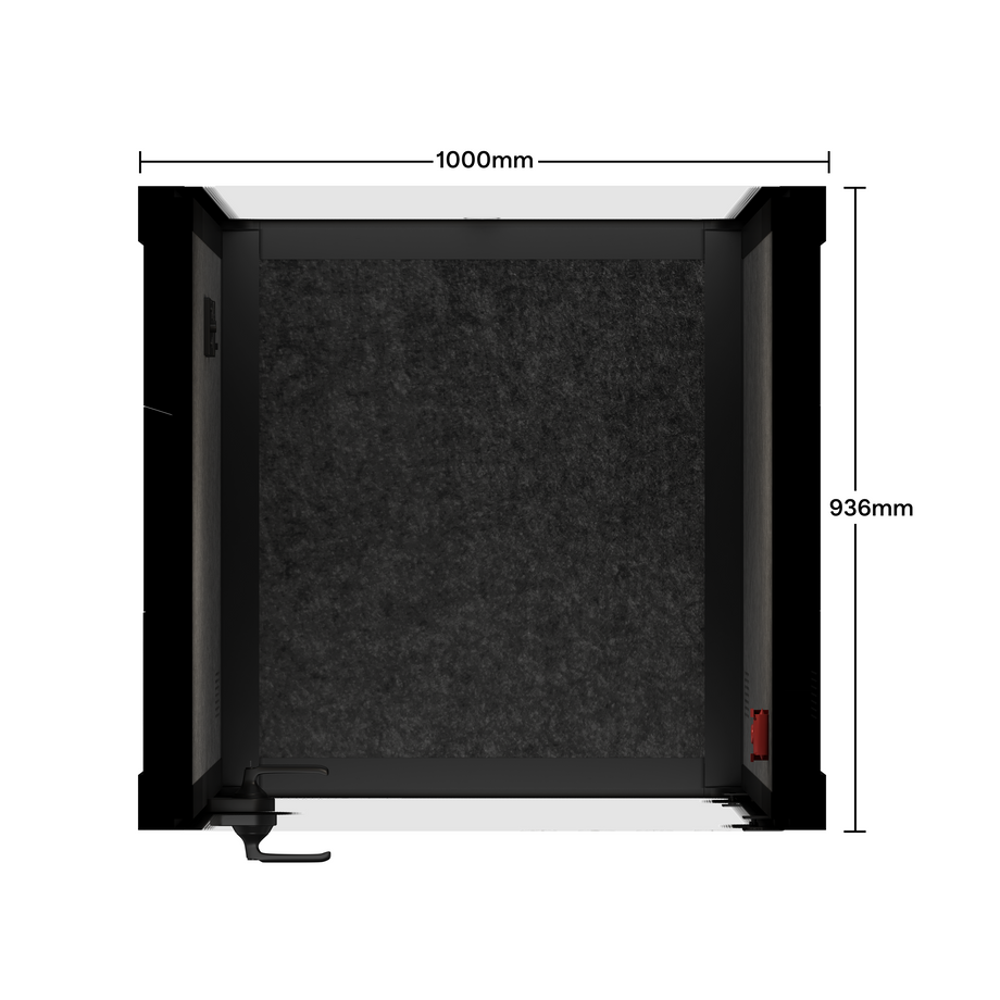 Office Pod Quell FlexWooden / Dark Grey / No Furniture