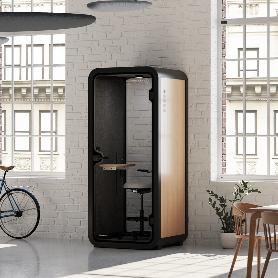 Office Pod Quell FlexWooden / Dark Grey / With Furniture