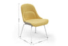 A Bloom Ergonomic Office Chair with dimensions indicated on a white background. The dimensions are width 550mm, depth 620mm, height 820mm and seat height 450mm.