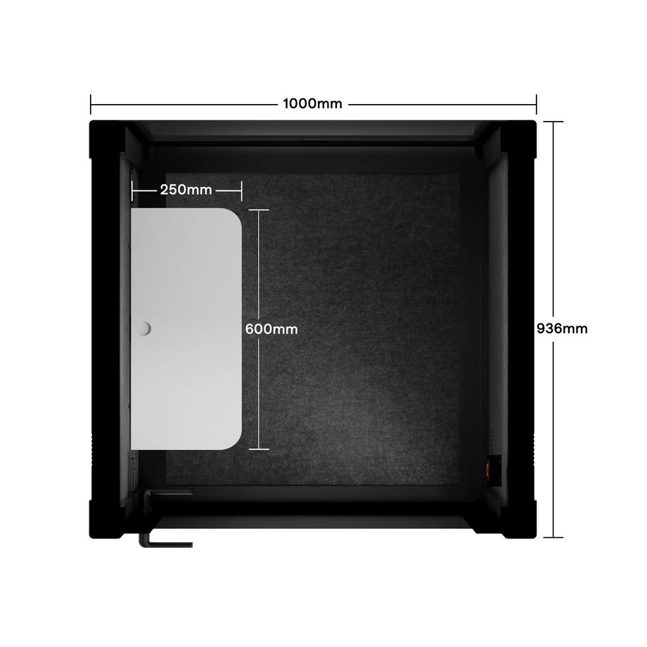 Quell+ Flex - SoloBlack / Dark Grey / No Furniture